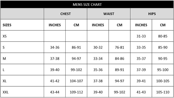 doreanse_men_sizechart