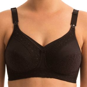 Triumph Lace Maternity Wirefree Bra 10000030 Black