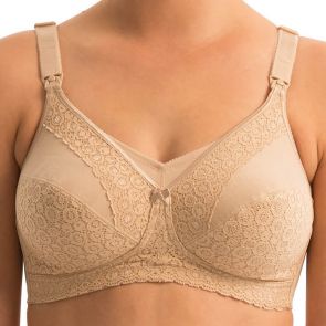 Triumph Lace Maternity Wirefree Bra 10000030 Nude