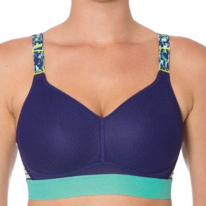 Triaction Hybrid Lite Sports Bra Blue/Dark Combination 10162782