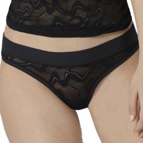 HEIDI by Heidi Klum Ebony Stretch-Lace Thong – CheapUndies