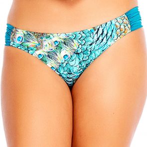 Aqua Blu Divinity Gathered Swim Side Bottoms A8024DI Multi