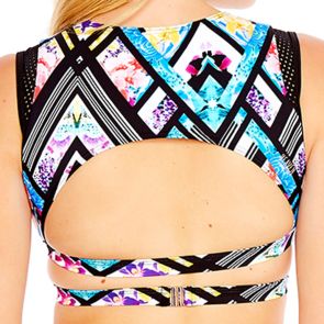 FINAL SALE Heaven Mirage Performance Swim Top H8054MI Multi