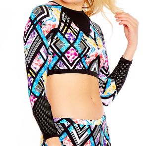 FINAL SALE Heaven Mirage Swim Rash Guard H8056MI Multi