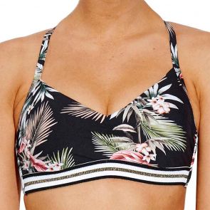 Seafolly Ocean Alley DD Cup Bralette Bikini Top 30910DD615 Black