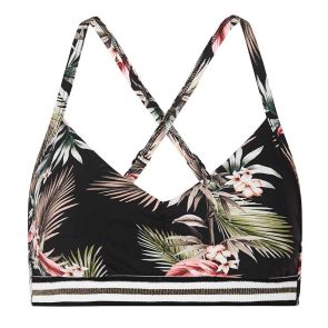 FINAL SALE Seafolly Ocean Alley DD Cup Bralette Bikini Top 30910DD615 Black