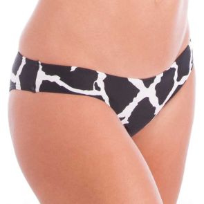 FINAL SALE Heaven Wild Side Cheeky Bum Brief Black/ White H5074WS