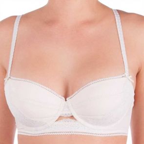 Pleasure State White Label Gloria Goodnight Contour Balconette Bra Cream Pink/Bisque P23-2298W