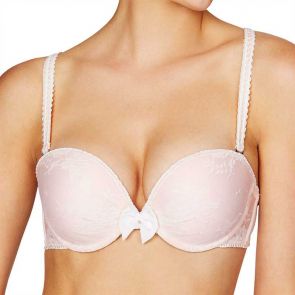 Pleasure State White Label Aimee Emanuelle Strapless Bra Ivory/Pale Dogwood P82-2323W