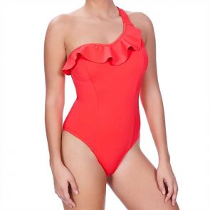 Freya Swim Remix Underwire Sculpt Frilled Suit Insanely Red AS3949