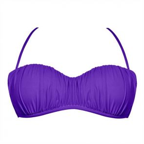 Aqua Blu Back To Basics Bandeau Top Bright Violet A6034BB