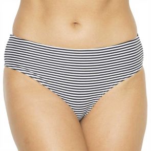 Nip Tuck Swim Sorrento Stripe Bikini Brief Black/White NT4015SO