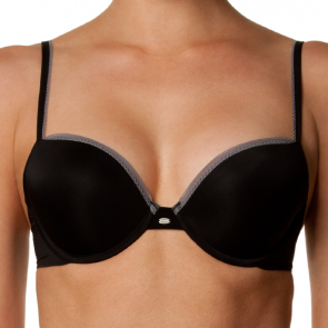 Calvin Klein Naked Glamour Push Up Bra Black F3317