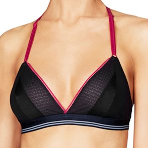 Lovable Curvitexture Soft Cup Bra Black Iris/Jester Red LL21-1114