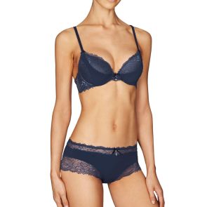 FINAL SALE Pleasure State White Label Mimi Gabriella Push Up Plunge Bra Peacot P80-2284W