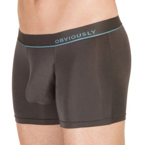 Obviously PrimeMan Boxer Brief 3 Inch Leg A00 Titanium