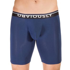 Obviously PrimeMan Boxer Brief 9 Inch Leg A01 Navy