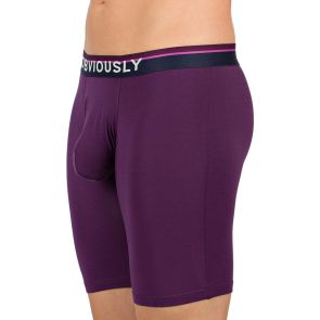Obviously PrimeMan Boxer Brief 6 Inch Leg A09 Purple