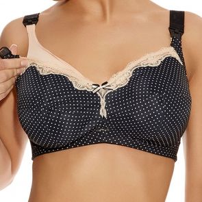 Freya Lingerie Dotty Soft Cup Nursing Bra AA2034 Black