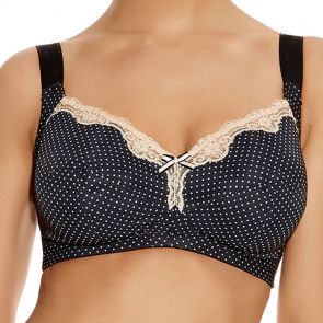 Freya Lingerie Dotty Soft Cup Bra AA2035 Black