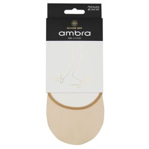 Ambra Toe Cover 2 Pack AMGRPTC2P Nude/Black