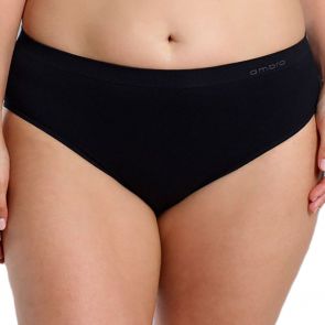 Ambra Curvesque Hi Cut Brief AMUWCUHC Black