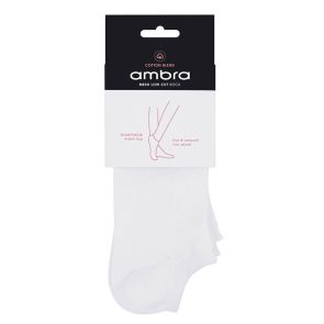 Ambra 12-Pack Organic Cotton Mesh Top Low Cut Socks White