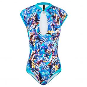 Aqua Blu Papillon Mandarin One Piece A051716 Multi