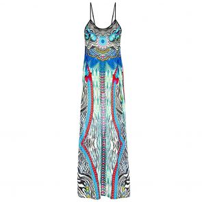 Aqua Blu Savannah Beach Maxi Dress A071721 Blue