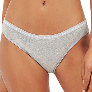 Bonds Bloody Comfy Period Bikini Moderate WTQT Grey Marle