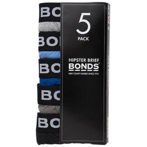 Bonds Hipster Brief 5 Pack M8DM5T Assorted 