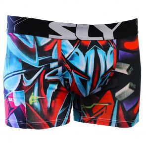 Sly Underwear Cotton Trunks BUWDES Graffiti Destroy