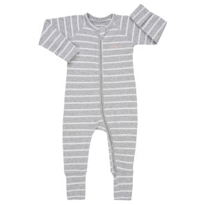 Bonds Ribbed Zip Wondersuit BXKAA Grey