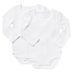 Bonds Wonderbodies Long Sleeve Bodysuit 2-Pack BY4RA White