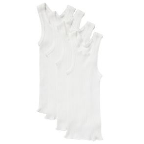 Bonds Baby Vest 4-Pack BYLV White