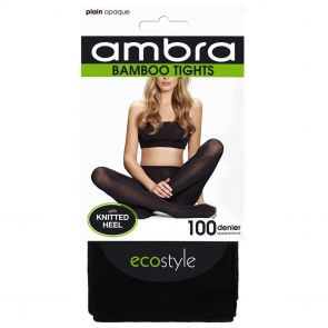 Ambra Organic Bamboo Tights BAMPT Black Multi-Buy