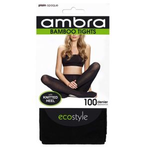 Ambra 6-Pack Organic Bamboo Tights Black