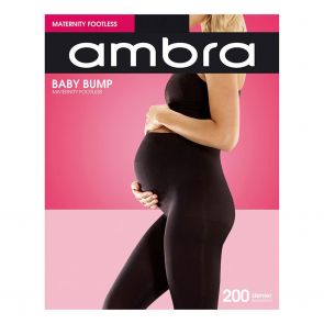 Ambra Baby Bump 200D Footless Tight AMBB200FTL Black Multi-Buy