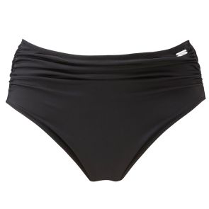 FINAL SALE Fantasie Swim Versailles Deep Gathered Swim Brief Control Lining FS5752 Black