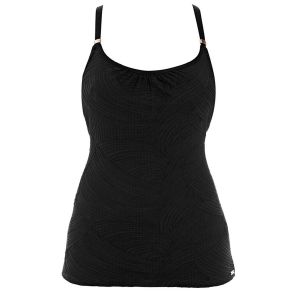FINAL SALE Fantasie Swim Ottawa Underwire Scoop Neck Swim Tankini FS6362 Black