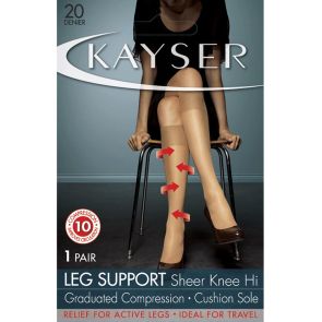 Kayser Leg Support Sheer Knee Hi’s H10110 Bare Multi-Buy