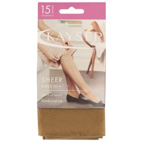 Kayser 10-Pack Silky Elastane Knee Highs H10202 Nubeige
