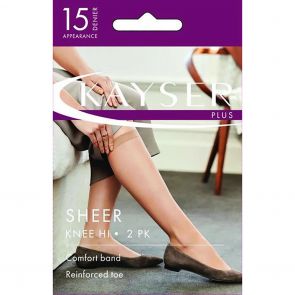 Kayser Plus Silky Elastane Knee Highs 2-Pack H12200 Nubeige Multi-Buy