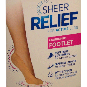 Sheer Relief 10-Pack Cushioned Heel Footlet H33108 Skin