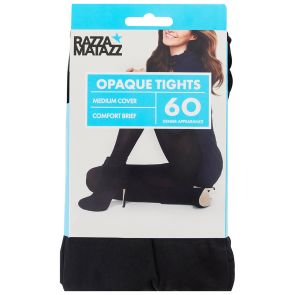 Razzamatazz 6-Pack 60D Opaque Tights Comfort Brief H80038 Black