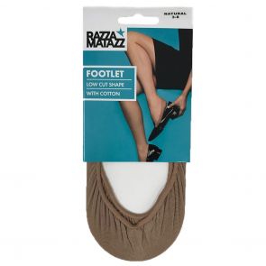 Razzamatazz Seamless Footlet H80054 Natural Multi-Buy