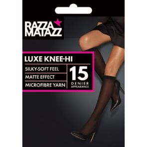 Razzamatazz Silky Luxe Knee Hi H80093 Soft Black MULTIBUY