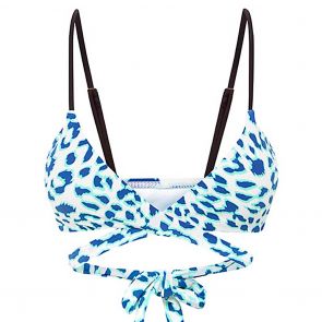 Heaven Hybrid Swim Wrap Bralette H061702 White/Blue