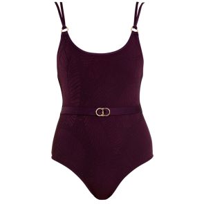 FINAL SALE Jets Luscious Swim Tank One Piece J10564 Plum