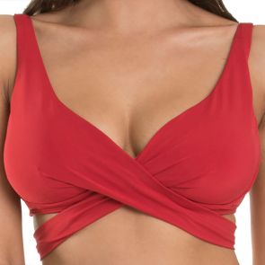Jets Jetset Cross Over Bikini Top J40053D_DD Chilli